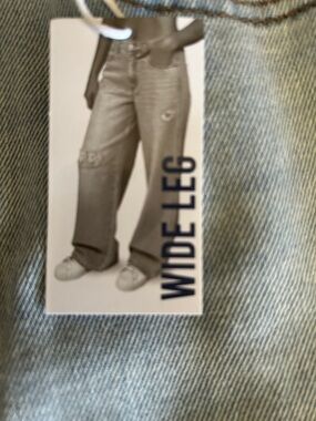 Vanilla Star Light Blue Distressed Wide-Leg Jeans